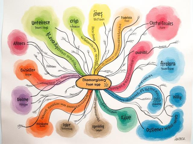 내면의 감정 공간을 표현한 다채로운 그림 지도